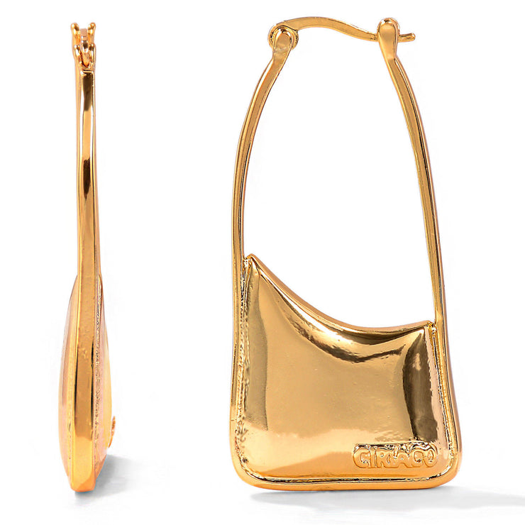 Ashley Minimalist Baguette Earrings (Gold)